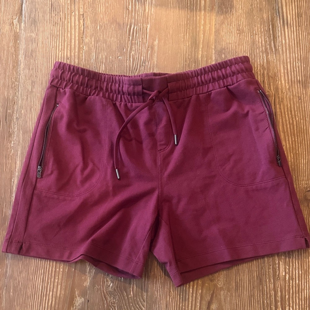 Athletic Works Women's Athletic Shorts in Rich Burgundy